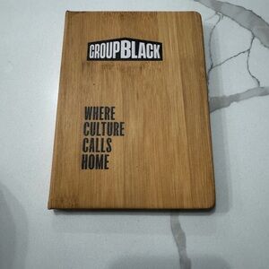 New Group Black Hardcover Lined Journal Notebook “Where Culture Calls Home”